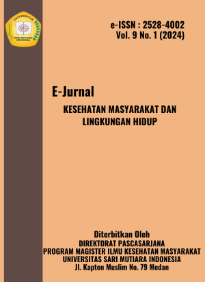 					View Vol. 9 No. 1 (2024): Jurnal Kesehatan Masyarakat dan Lingkungan Hidup
				